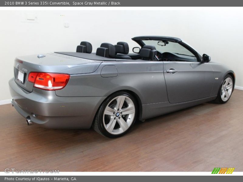 Space Gray Metallic / Black 2010 BMW 3 Series 335i Convertible