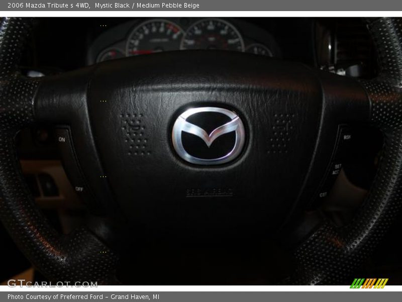 Mystic Black / Medium Pebble Beige 2006 Mazda Tribute s 4WD