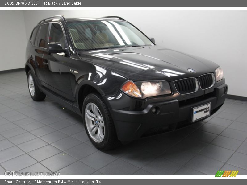 Jet Black / Sand Beige 2005 BMW X3 3.0i