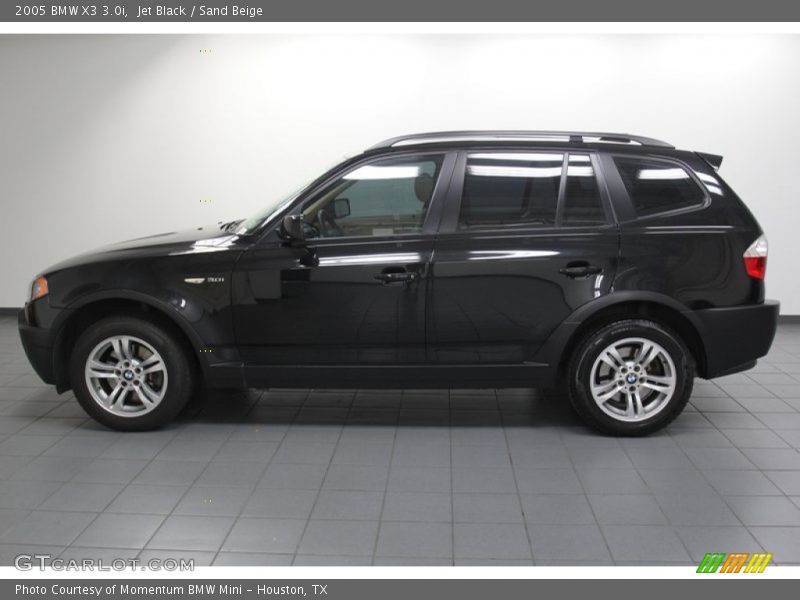 Jet Black / Sand Beige 2005 BMW X3 3.0i