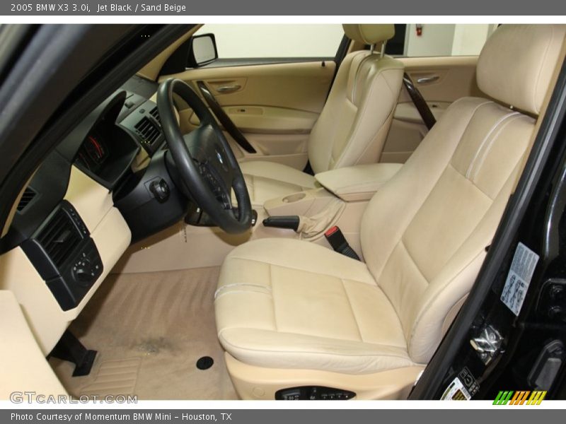 Jet Black / Sand Beige 2005 BMW X3 3.0i