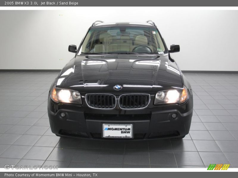 Jet Black / Sand Beige 2005 BMW X3 3.0i