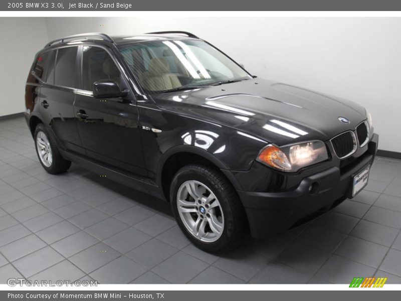 Jet Black / Sand Beige 2005 BMW X3 3.0i
