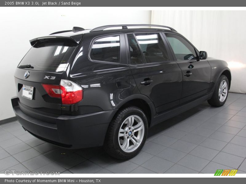 Jet Black / Sand Beige 2005 BMW X3 3.0i