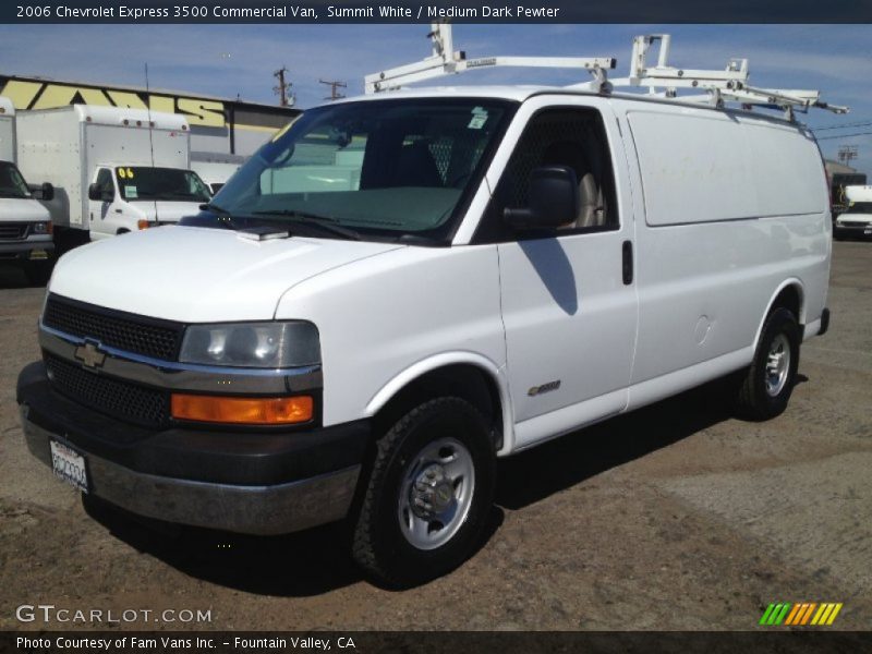 Summit White / Medium Dark Pewter 2006 Chevrolet Express 3500 Commercial Van