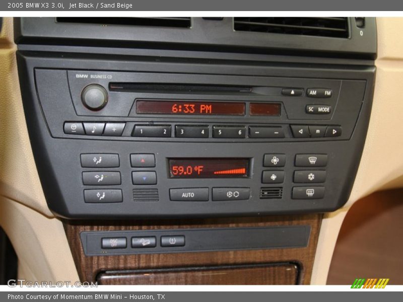 Jet Black / Sand Beige 2005 BMW X3 3.0i