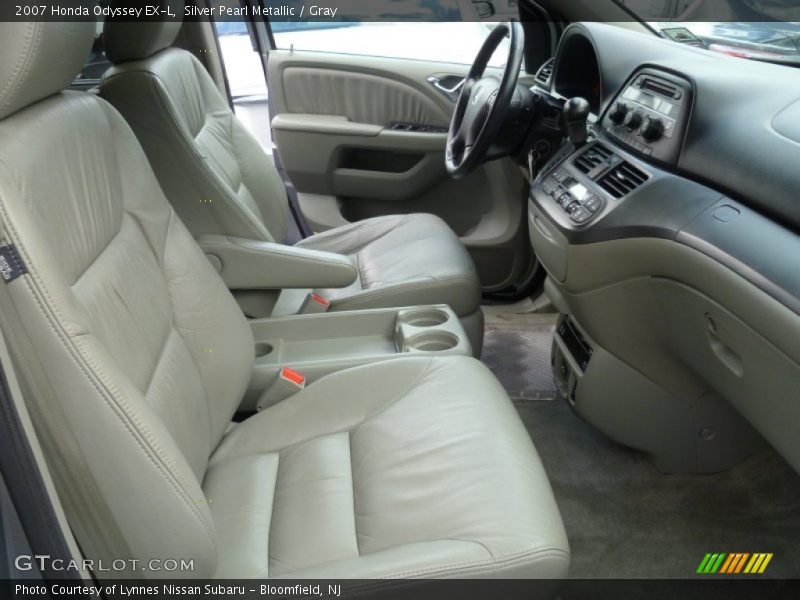 Silver Pearl Metallic / Gray 2007 Honda Odyssey EX-L