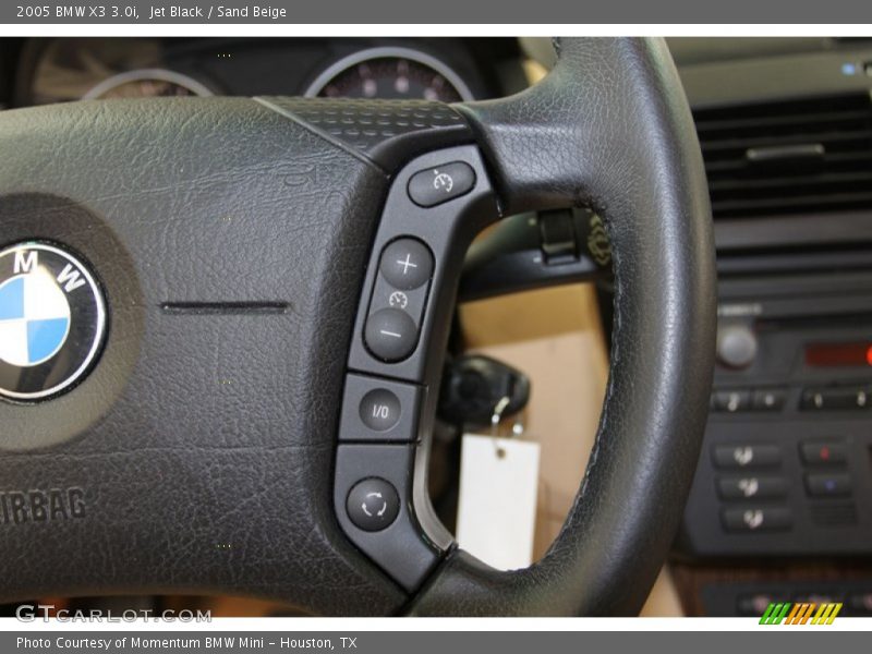 Jet Black / Sand Beige 2005 BMW X3 3.0i
