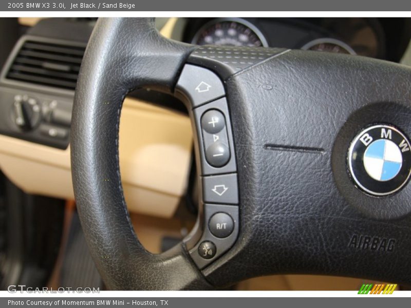 Jet Black / Sand Beige 2005 BMW X3 3.0i