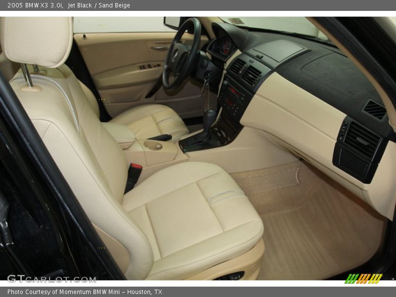 Jet Black / Sand Beige 2005 BMW X3 3.0i