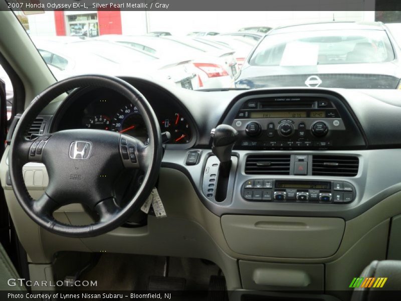 Silver Pearl Metallic / Gray 2007 Honda Odyssey EX-L