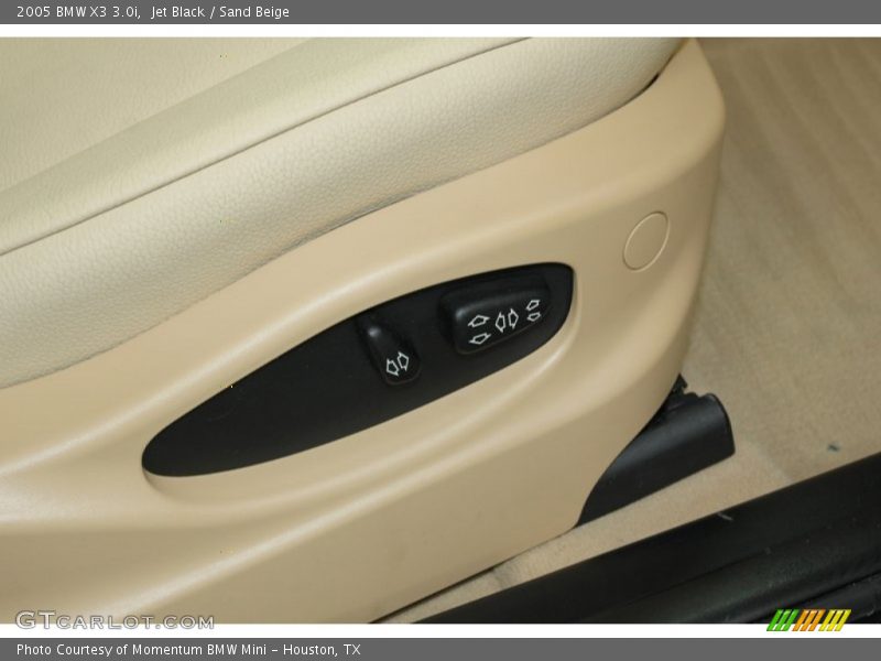 Jet Black / Sand Beige 2005 BMW X3 3.0i