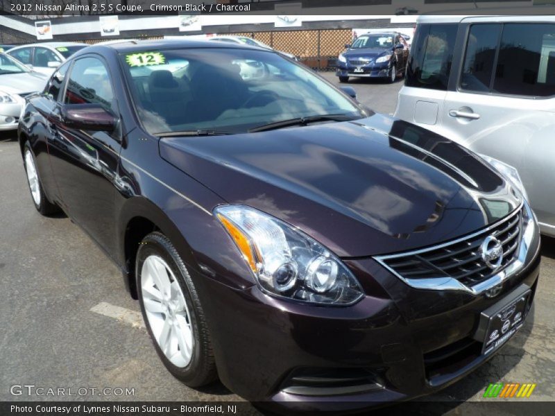Crimson Black / Charcoal 2012 Nissan Altima 2.5 S Coupe