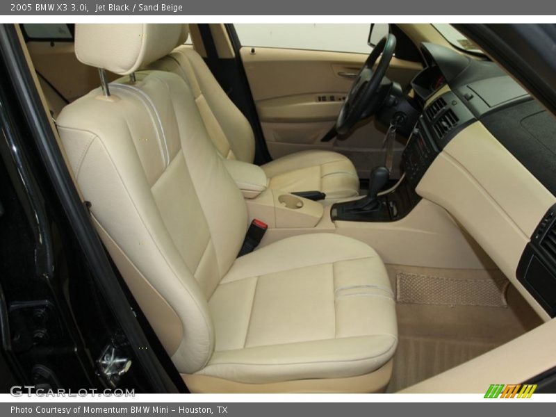 Jet Black / Sand Beige 2005 BMW X3 3.0i