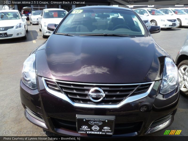 Crimson Black / Charcoal 2012 Nissan Altima 2.5 S Coupe