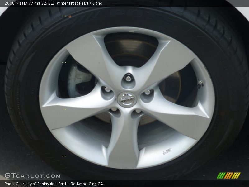 Winter Frost Pearl / Blond 2008 Nissan Altima 3.5 SE