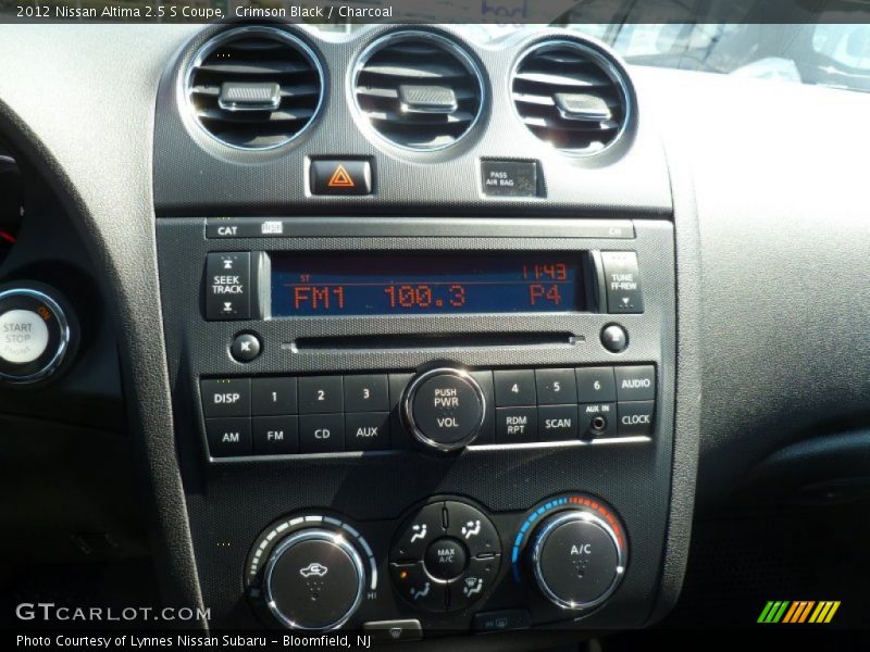 Crimson Black / Charcoal 2012 Nissan Altima 2.5 S Coupe