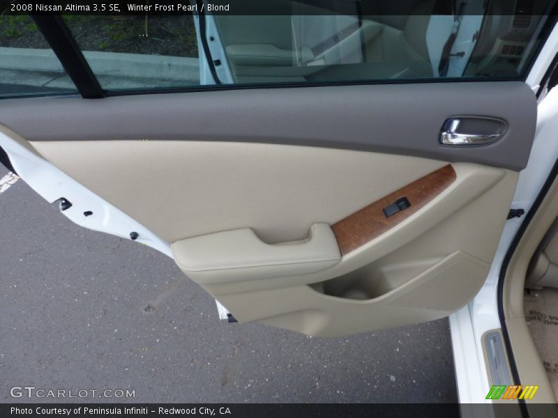 Winter Frost Pearl / Blond 2008 Nissan Altima 3.5 SE