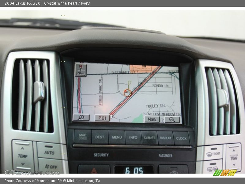 Navigation of 2004 RX 330