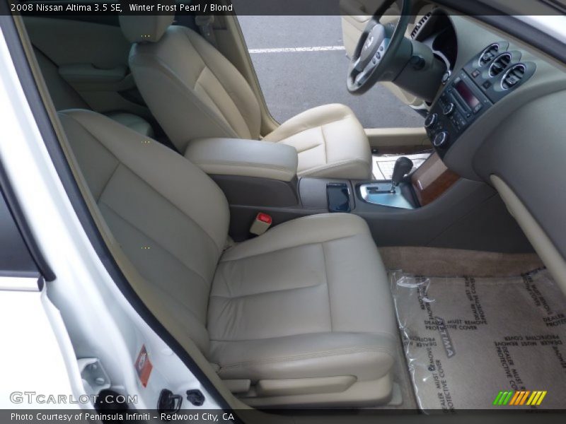 Winter Frost Pearl / Blond 2008 Nissan Altima 3.5 SE