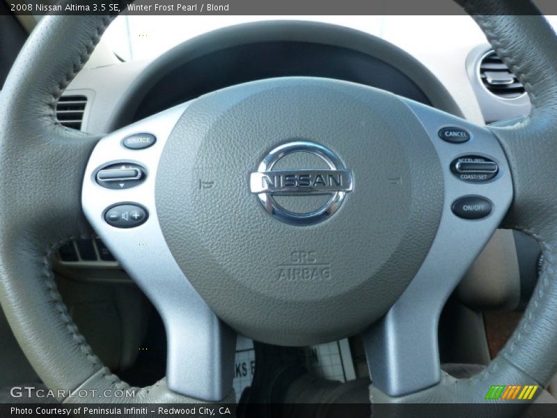 Winter Frost Pearl / Blond 2008 Nissan Altima 3.5 SE