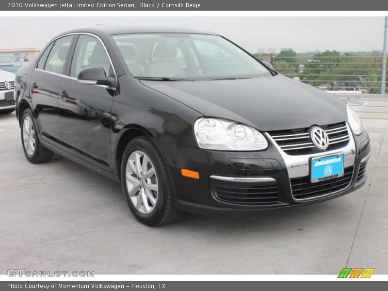 Black / Cornsilk Beige 2010 Volkswagen Jetta Limited Edition Sedan