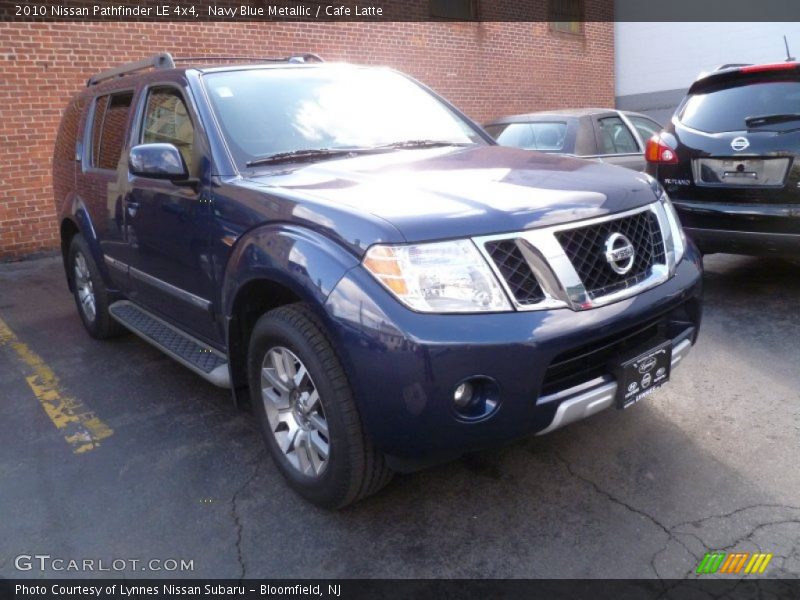 Navy Blue Metallic / Cafe Latte 2010 Nissan Pathfinder LE 4x4