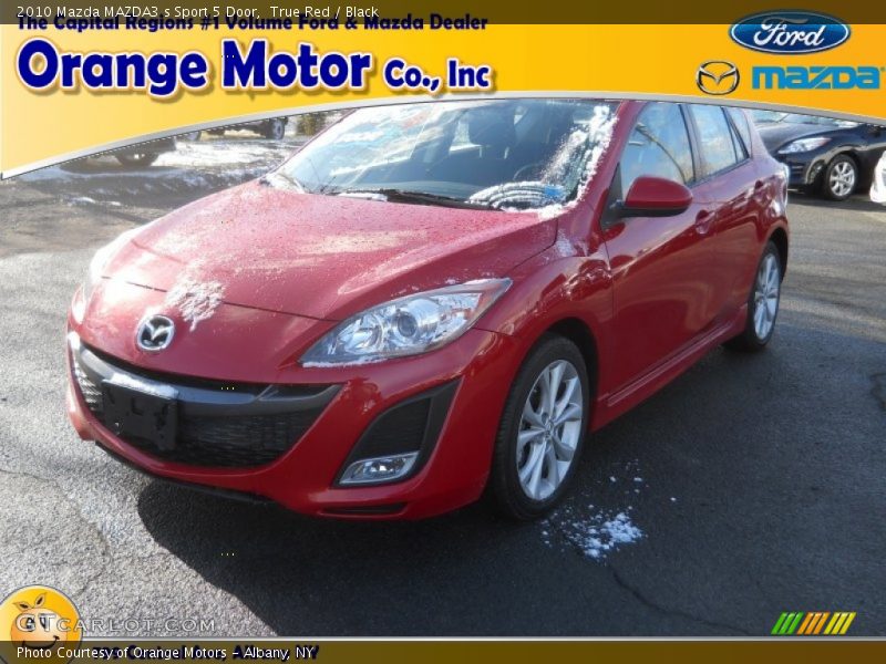 True Red / Black 2010 Mazda MAZDA3 s Sport 5 Door