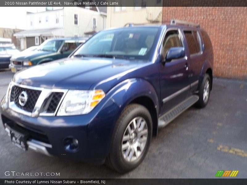 Navy Blue Metallic / Cafe Latte 2010 Nissan Pathfinder LE 4x4