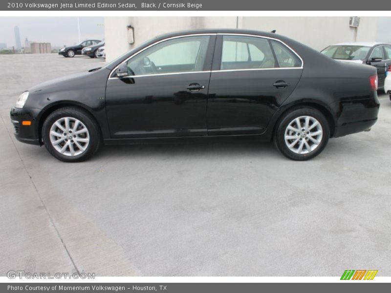 Black / Cornsilk Beige 2010 Volkswagen Jetta Limited Edition Sedan