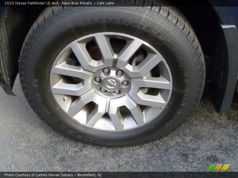 Navy Blue Metallic / Cafe Latte 2010 Nissan Pathfinder LE 4x4