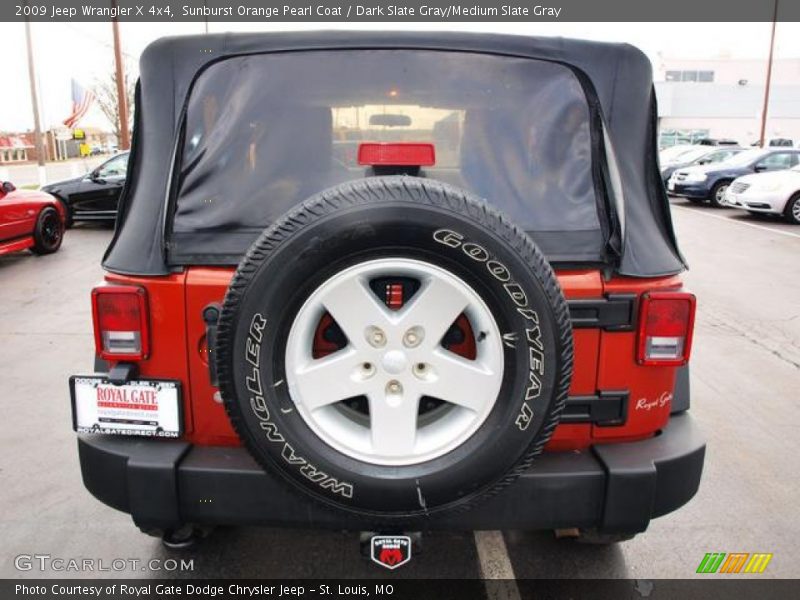 Sunburst Orange Pearl Coat / Dark Slate Gray/Medium Slate Gray 2009 Jeep Wrangler X 4x4