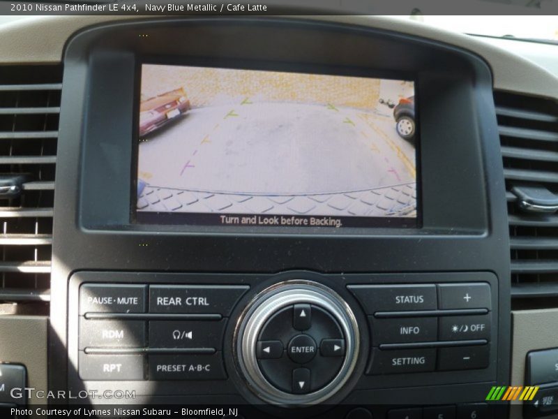 Navy Blue Metallic / Cafe Latte 2010 Nissan Pathfinder LE 4x4