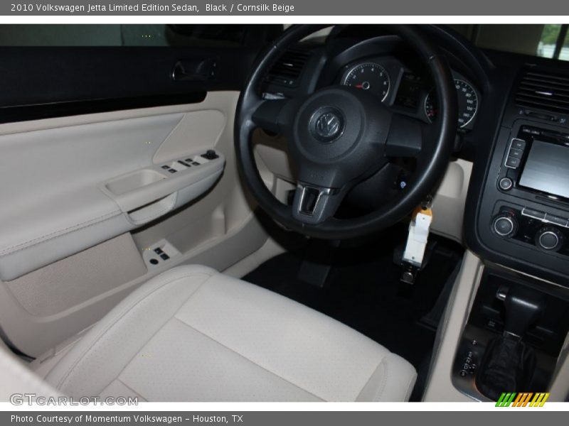 Black / Cornsilk Beige 2010 Volkswagen Jetta Limited Edition Sedan