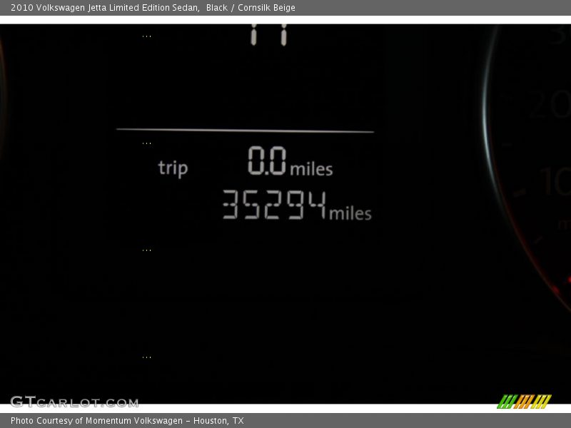 Black / Cornsilk Beige 2010 Volkswagen Jetta Limited Edition Sedan