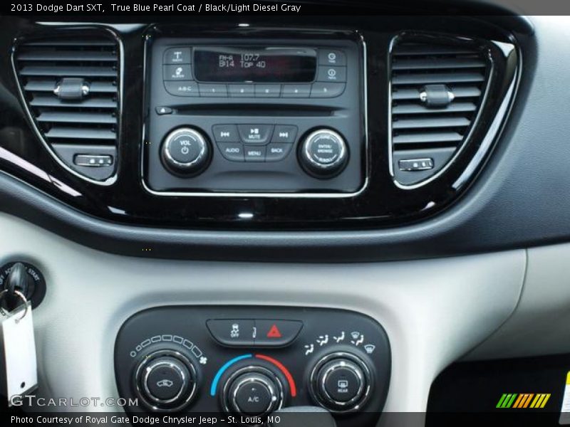 True Blue Pearl Coat / Black/Light Diesel Gray 2013 Dodge Dart SXT