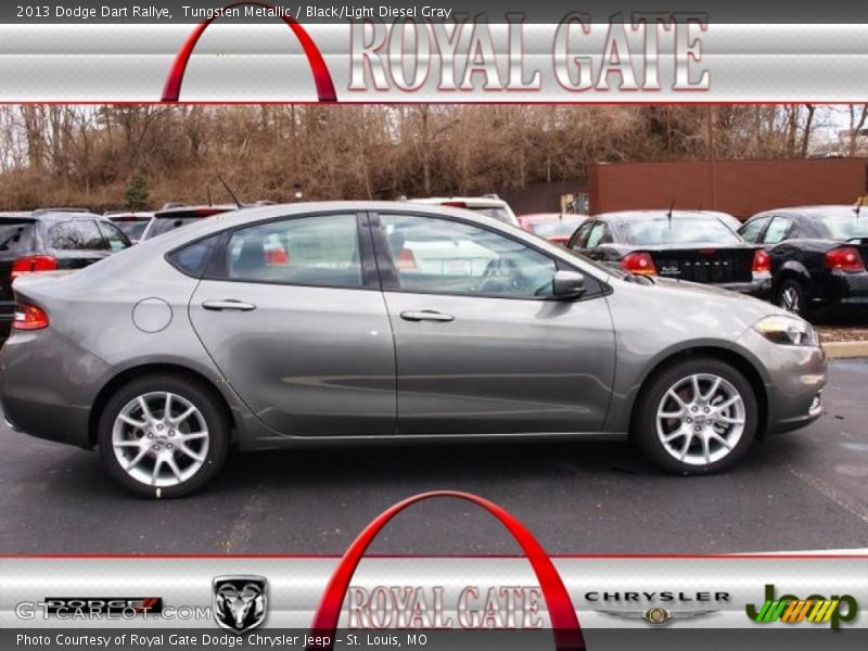 Tungsten Metallic / Black/Light Diesel Gray 2013 Dodge Dart Rallye