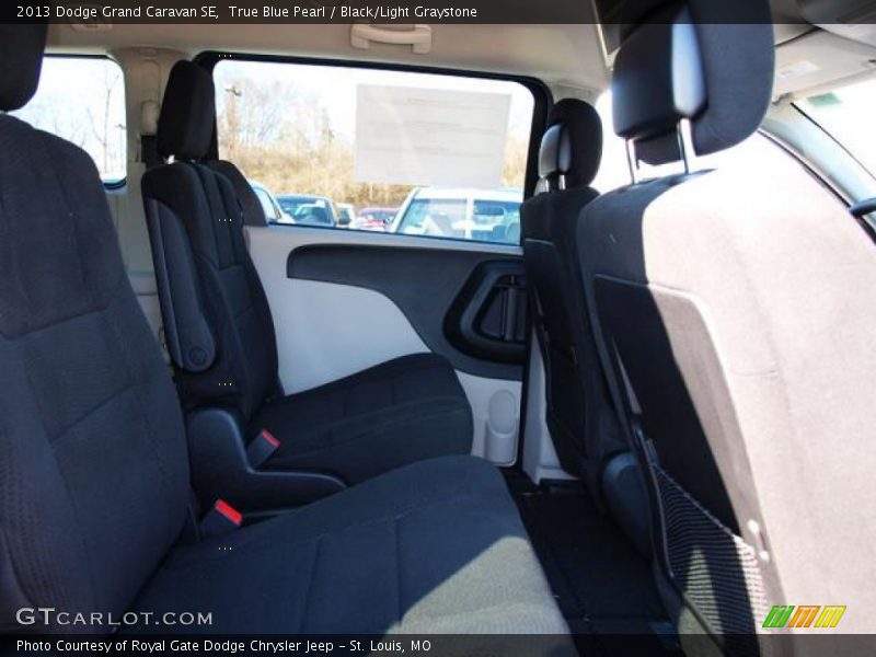 True Blue Pearl / Black/Light Graystone 2013 Dodge Grand Caravan SE