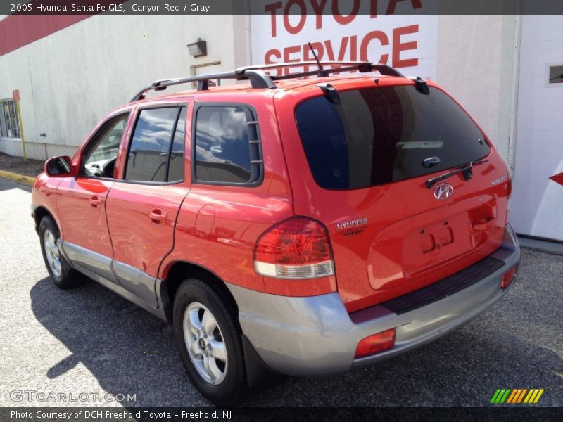 Canyon Red / Gray 2005 Hyundai Santa Fe GLS