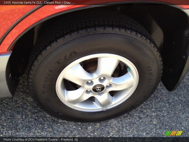 Canyon Red / Gray 2005 Hyundai Santa Fe GLS