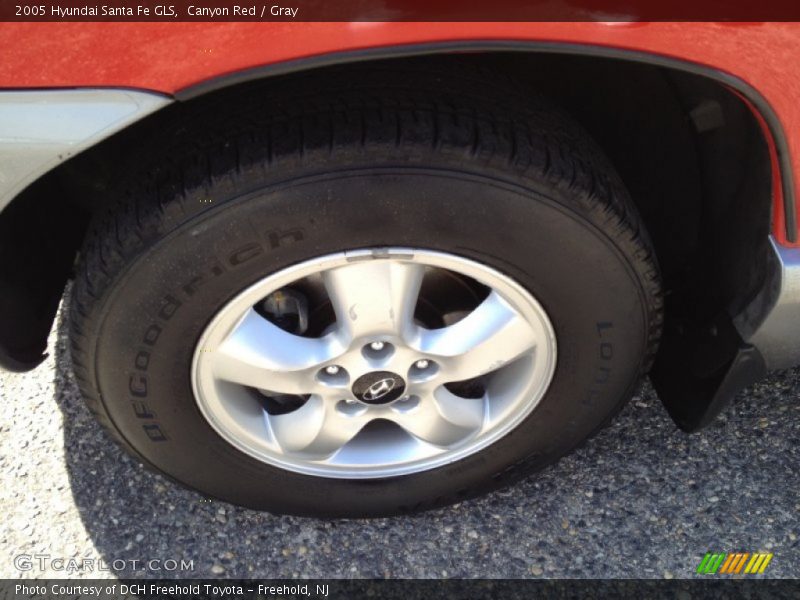 Canyon Red / Gray 2005 Hyundai Santa Fe GLS