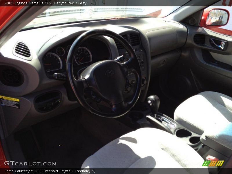 Canyon Red / Gray 2005 Hyundai Santa Fe GLS