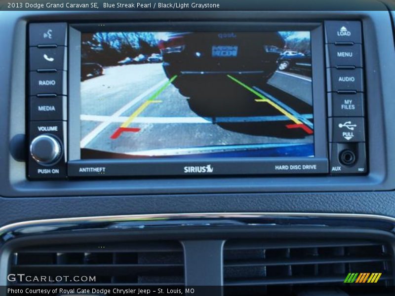 Blue Streak Pearl / Black/Light Graystone 2013 Dodge Grand Caravan SE