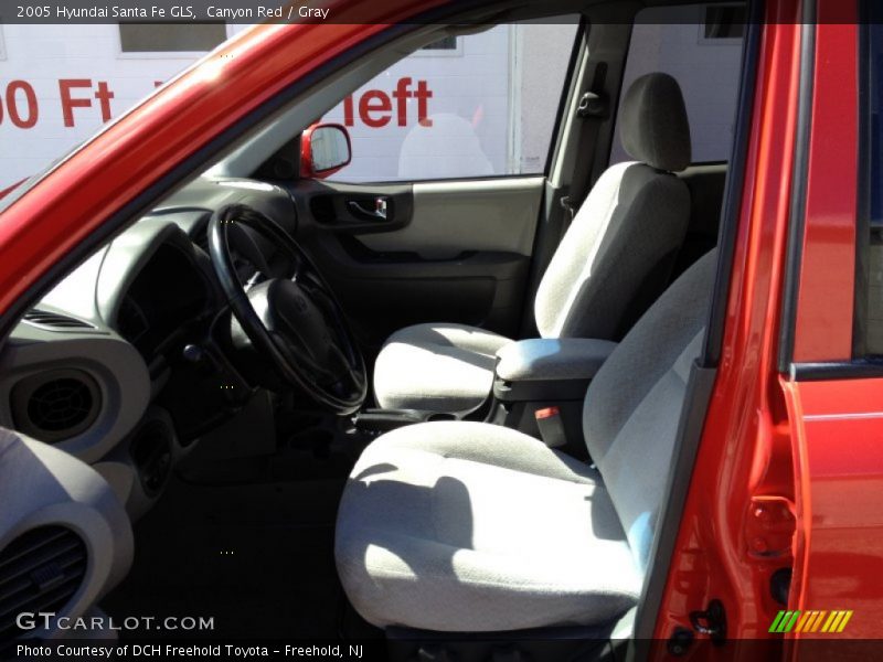 Canyon Red / Gray 2005 Hyundai Santa Fe GLS