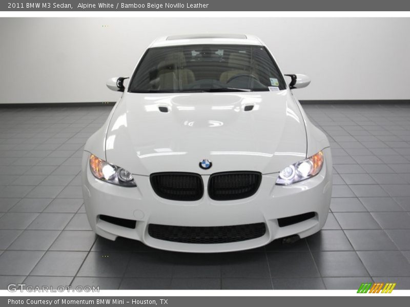 Alpine White / Bamboo Beige Novillo Leather 2011 BMW M3 Sedan