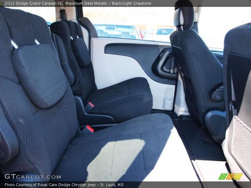 Maximum Steel Metallic / Black/Light Graystone 2013 Dodge Grand Caravan SE