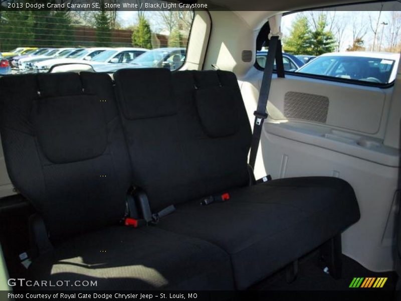 Stone White / Black/Light Graystone 2013 Dodge Grand Caravan SE