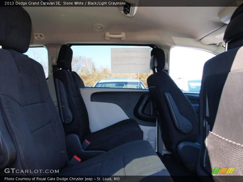Stone White / Black/Light Graystone 2013 Dodge Grand Caravan SE