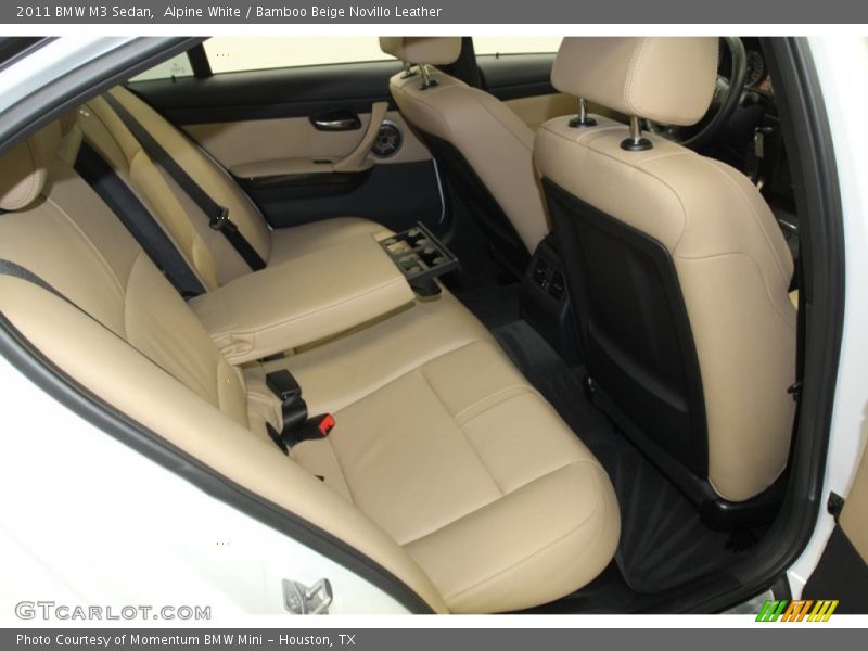 Alpine White / Bamboo Beige Novillo Leather 2011 BMW M3 Sedan