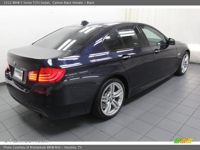 Carbon Black Metallic / Black 2012 BMW 5 Series 535i Sedan